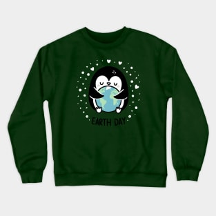 Earth Day Penguin Crewneck Sweatshirt